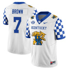 Barion Brown - 7 / White Checkerboard / S