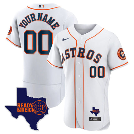 Houston Astros 2023 Ready 2 Reign Flex Base Custom Jersey - All Stitched