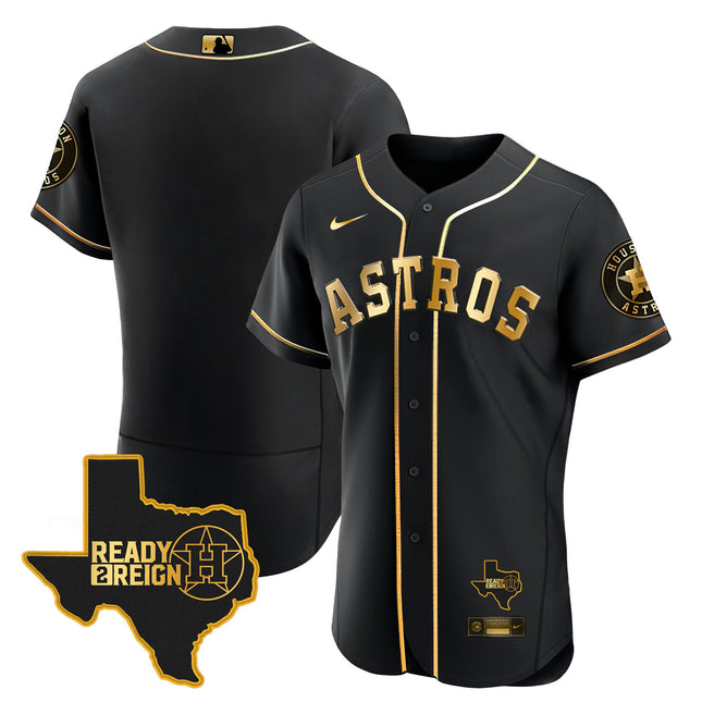 Men's Houston Astros 2023 Ready 2 Reign Flex Base Jersey - All Stitched