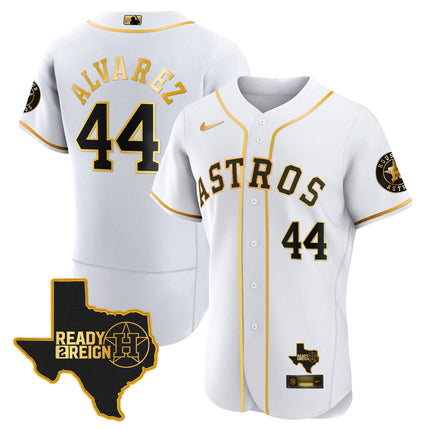 Men's Houston Astros 2023 Ready 2 Reign Flex Base Jersey - All Stitched