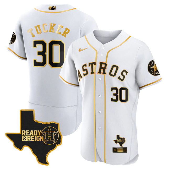 Men's Houston Astros 2023 Ready 2 Reign Flex Base Jersey - All Stitched
