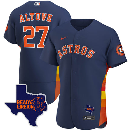 Men's Houston Astros 2023 Ready 2 Reign Flex Base Jersey - All Stitched