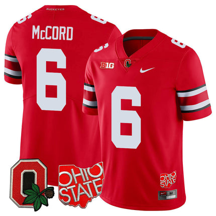 Men's Ohio State Buckeyes Jersey - Ohio State + Logo Patch