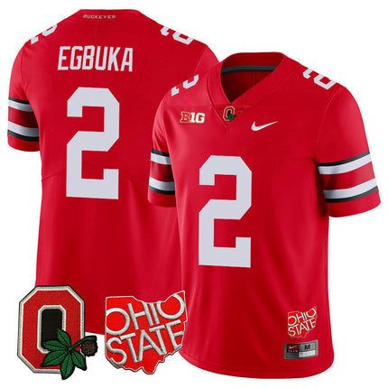 Men's Ohio State Buckeyes Jersey - Ohio State + Logo Patch