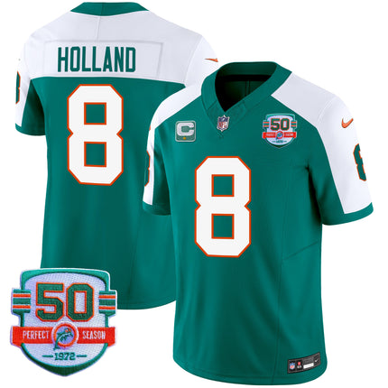 Men's Dolphins Throwback Vapor Jersey - All Stitched