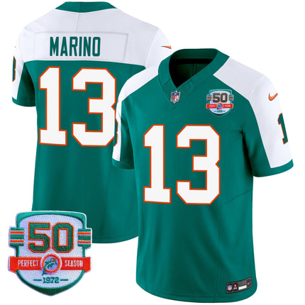 Men's Dolphins Throwback Vapor Jersey - All Stitched