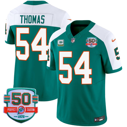 Men's Dolphins Throwback Vapor Jersey - All Stitched