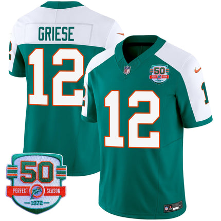 Men's Dolphins Throwback Vapor Jersey - All Stitched