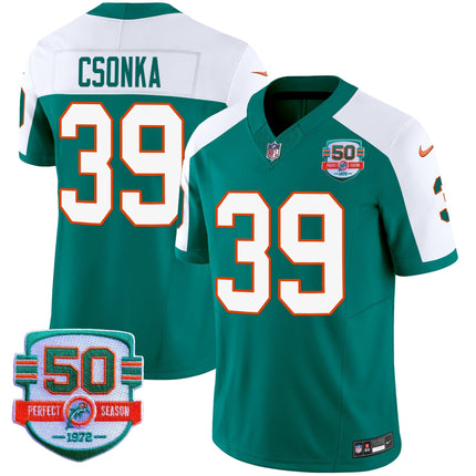 Men's Dolphins Throwback Vapor Jersey - All Stitched
