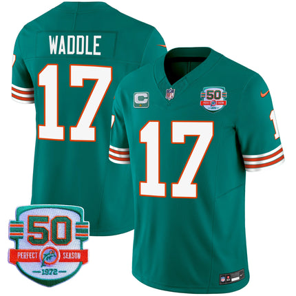 Men's Dolphins Throwback Vapor Jersey - All Stitched