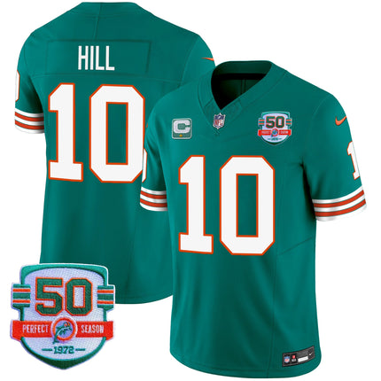 Men's Dolphins Throwback Vapor Jersey - All Stitched