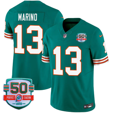 Men's Dolphins Throwback Vapor Jersey - All Stitched