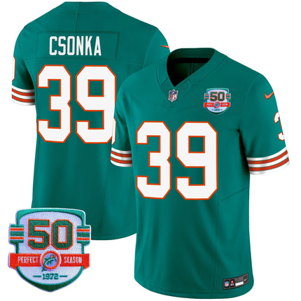 Men's Dolphins Throwback Vapor Jersey - All Stitched