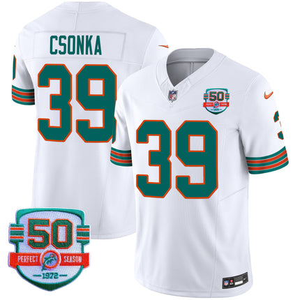 Men's Dolphins Throwback Vapor Jersey - All Stitched