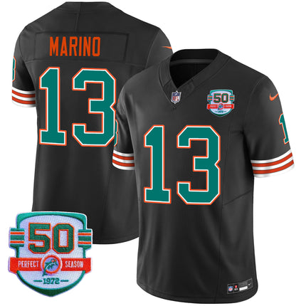 Men's Dolphins Throwback Vapor Jersey - All Stitched