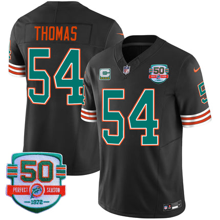 Men's Dolphins Throwback Vapor Jersey - All Stitched