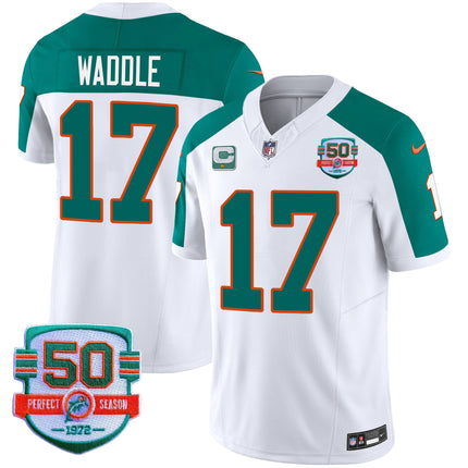 Men's Dolphins Throwback Vapor Jersey - All Stitched