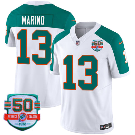 Men's Dolphins Throwback Vapor Jersey - All Stitched