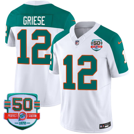 Men's Dolphins Throwback Vapor Jersey - All Stitched