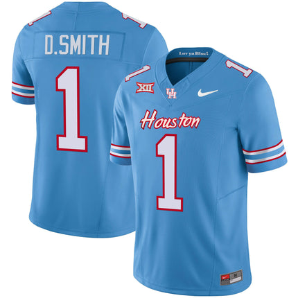 Men's Houston Cougars Oilers Inspired Vapor Jersey V4 - All Stitched