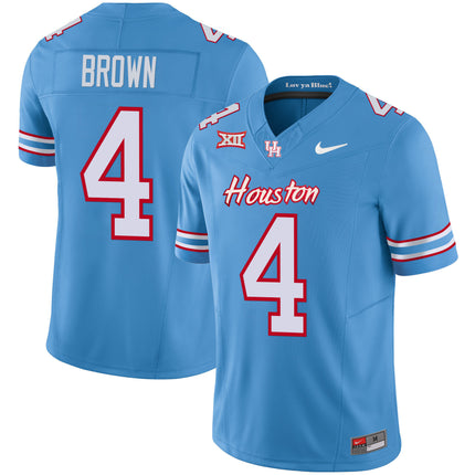 Men's Houston Cougars Oilers Inspired Vapor Jersey V4 - All Stitched