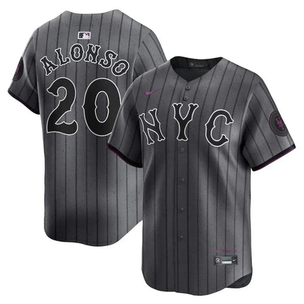 Mets Francisco Graphite 2024 City Connect Limited Player Jersey L21 - All Stitched