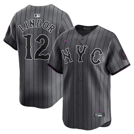 Mets Francisco Graphite 2024 City Connect Limited Player Jersey L21 - All Stitched