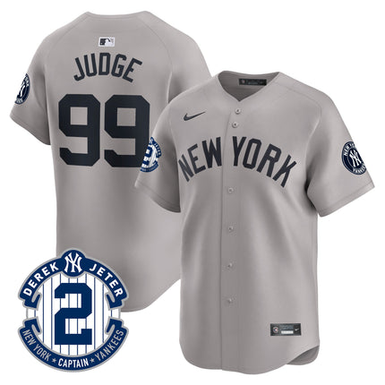 Men's New York Yankees Derek Jeter Patch Vapor Premier Limited Jersey - All Stitched