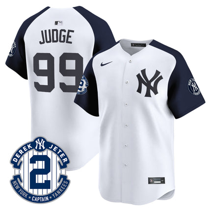 Men's New York Yankees Derek Jeter Patch Vapor Premier Limited Jersey - All Stitched