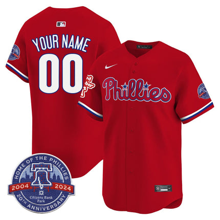 Phillies Citizen Bank Park's 20Th Anniversary Custom Jersey - All Stitched