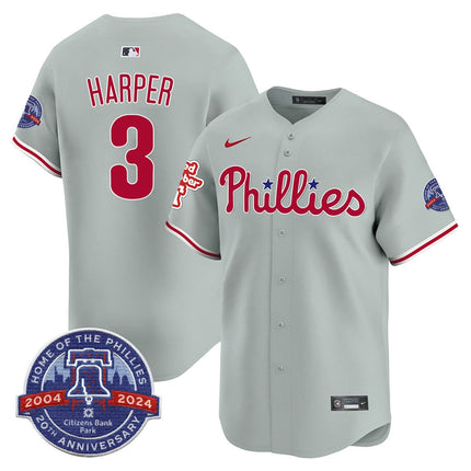 Men's Phillies Citizen Bank Park's 20Th Anniversary Jersey - All Stitched