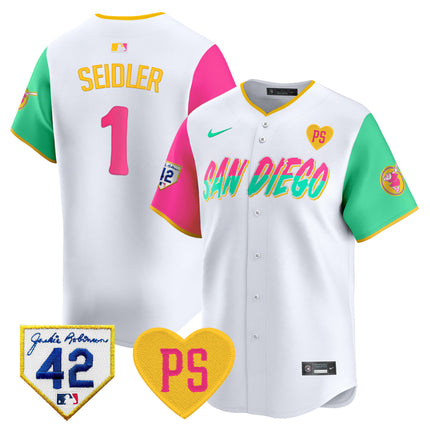 Men's Padres 2024 "for Peter" & Robinson Patch Vapor Premier Limited Jersey ?All Stitched