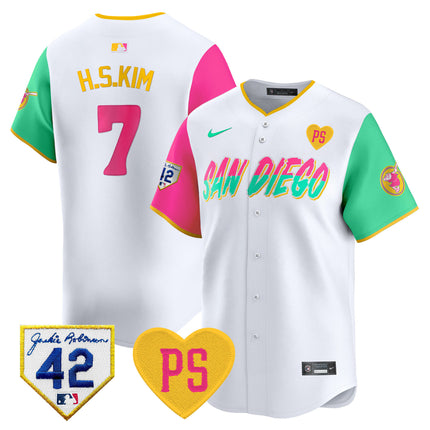 Men's Padres 2024 "for Peter" & Robinson Patch Vapor Premier Limited Jersey ?All Stitched