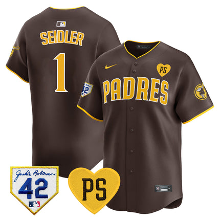Men's Padres 2024 "for Peter" & Robinson Patch Vapor Premier Limited Jersey ?All Stitched