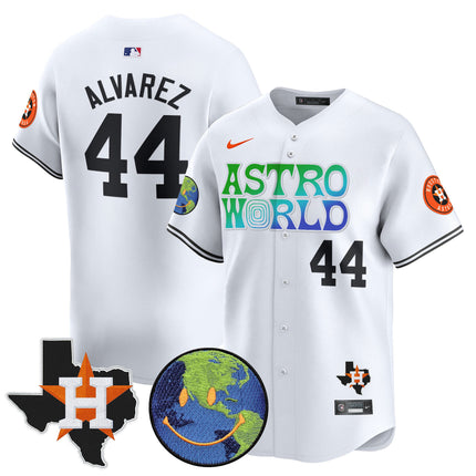 Men's Houston Astros Cactus Jack Astro World Vapor Premier Limited Jersey - All Stitched