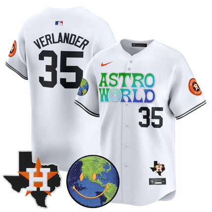 Men's Houston Astros Cactus Jack Astro World Vapor Premier Limited Jersey - All Stitched
