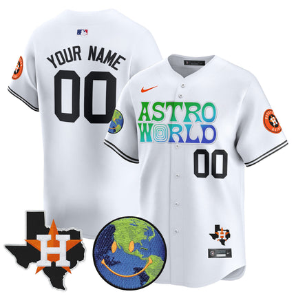 Houston Astros Cactus Jack Astro World Vapor Premier Limited Custom Jersey - All Stitched