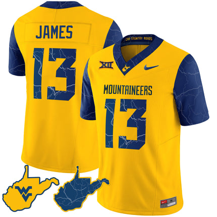 Men's West Virginia Mountaineers 2023 Country Roads Jersey - All Stitched