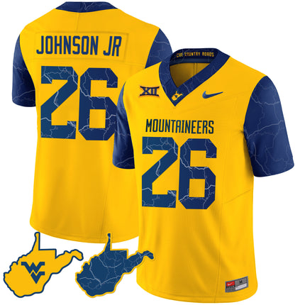 Men's West Virginia Mountaineers 2023 Country Roads Jersey - All Stitched