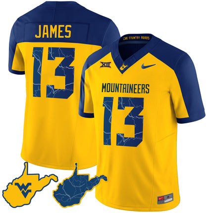 Men's West Virginia Mountaineers 2023 Country Roads Jersey - All Stitched