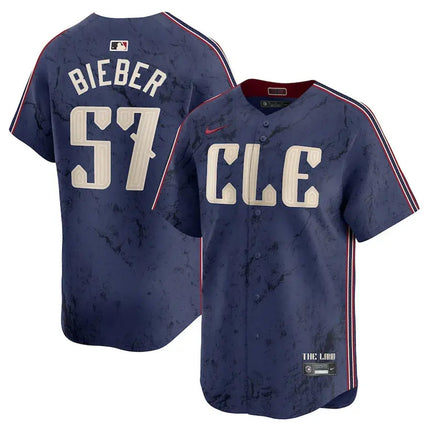 Cleveland Guardians Navy 2024 City Connect Limited Jersey TLA - Stitched