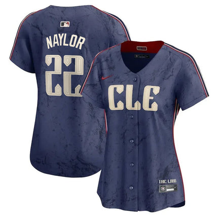 Women Cleveland Guardians Navy 2024 City Connect Limited Jersey TLA - Stitched