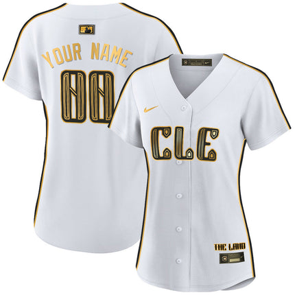 Custom Cleveland Guardians Navy 2024 City Connect Limited Jersey TLA - Stitched