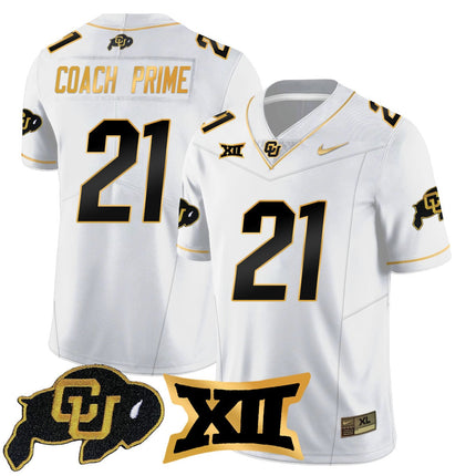 Colorado Buffaloes 2024 Vapor Limited Gold Jersey N1 - All Stitched