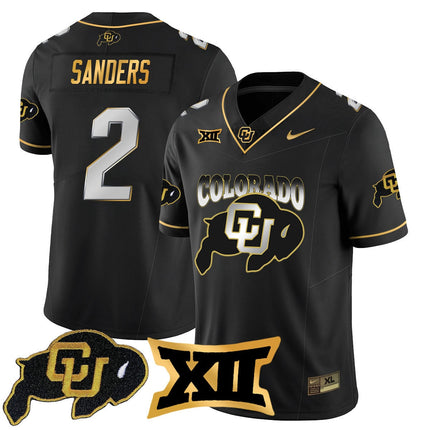 Colorado Buffaloes 2024 Vapor Limited Gold Jersey N2 - All Stitched