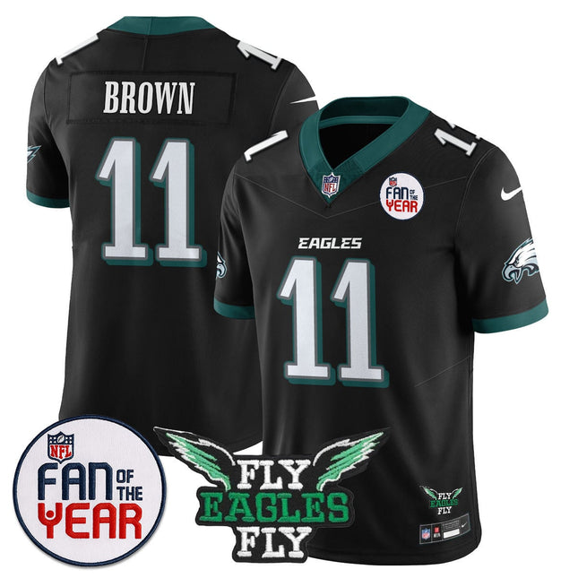 Custom Philadelphia Eagles "Fan Of The Year" Jersey - All Stitched