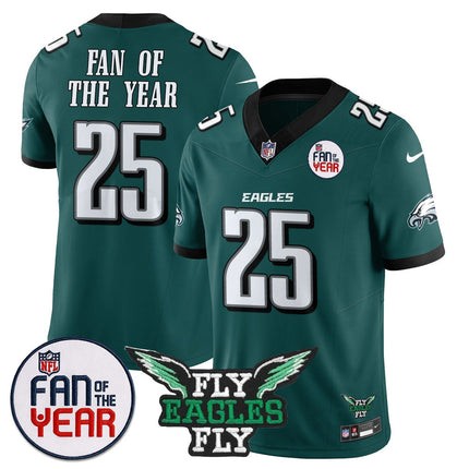 Custom Philadelphia Eagles "Fan Of The Year" Jersey - All Stitched
