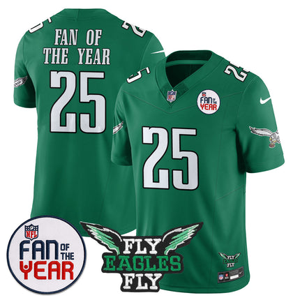 Custom Philadelphia Eagles "Fan Of The Year" Jersey - All Stitched