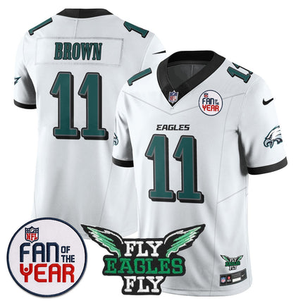Custom Philadelphia Eagles "Fan Of The Year" Jersey - All Stitched