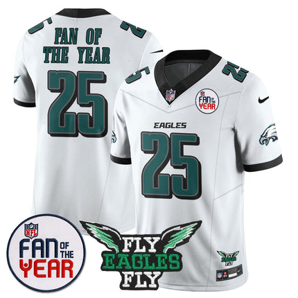 Custom Philadelphia Eagles "Fan Of The Year" Jersey - All Stitched